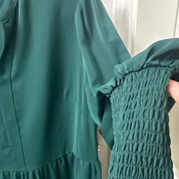 Imply Bela Long Sleeve Green Dress L - Picture 3 of 8